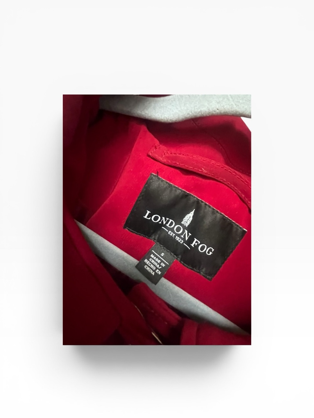 London Fog Women's Raspberry Hooded Trench Coat - Picture 5 of 6
